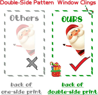 Christmas Snowflake Window Clings Stickers 82PCS 