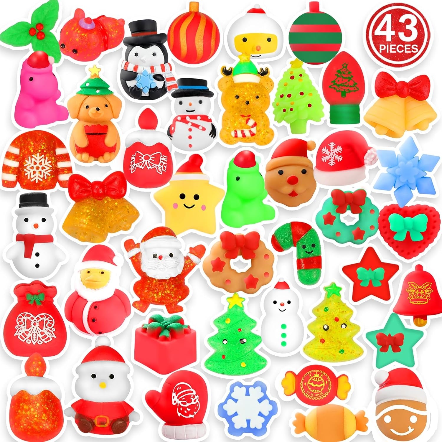 Christmas Squishy Toy Set  43-Pcs