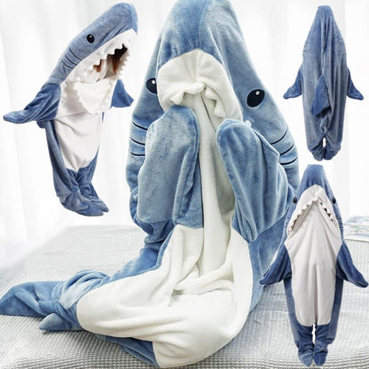 Shark Blanket Hoodie Onesie For Adult & Kid