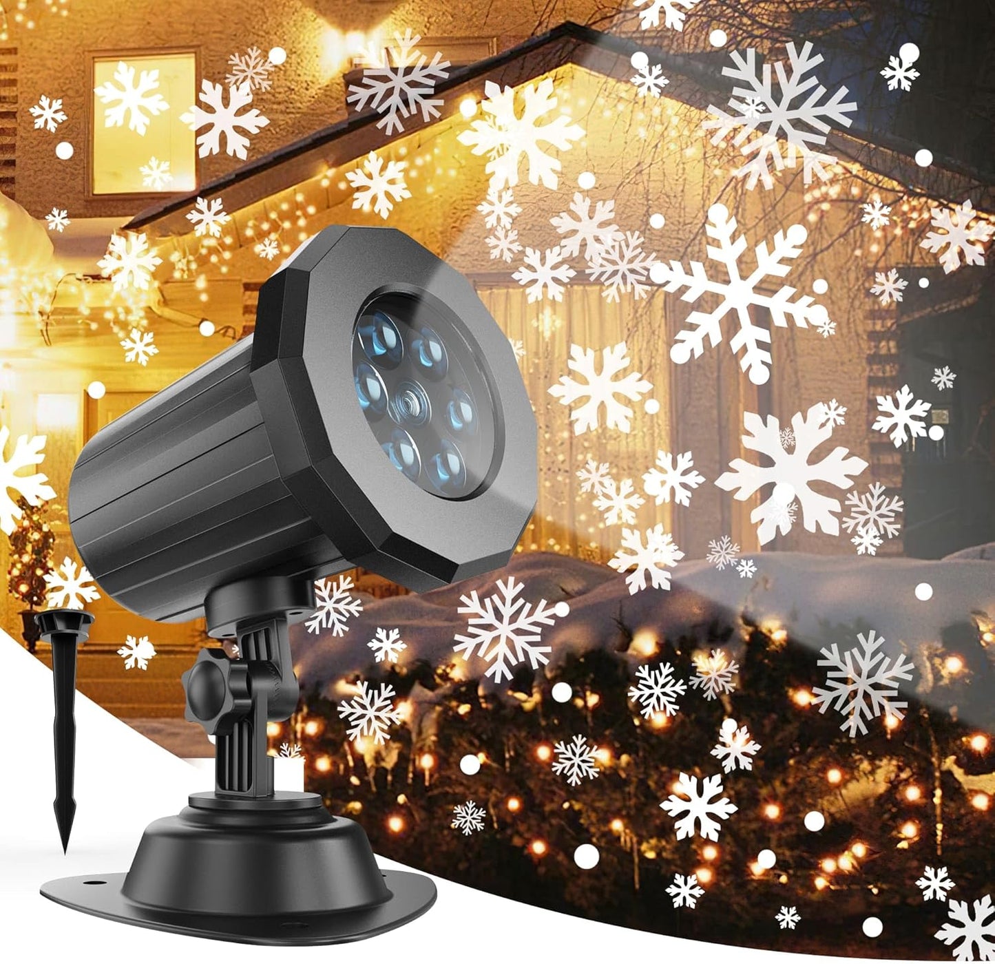 Snowflake Christmas Projector Outdoor For Xmas Decor