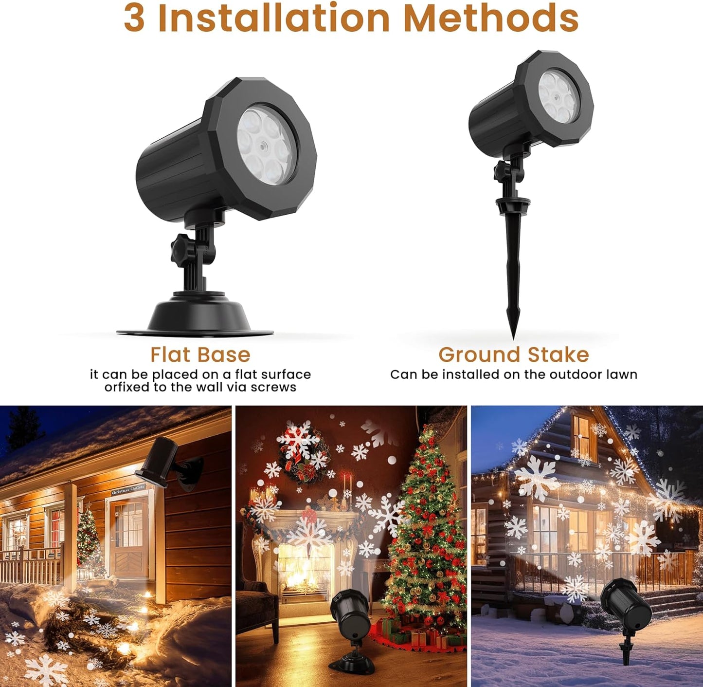 Snowflake Christmas Projector Outdoor For Xmas Decor